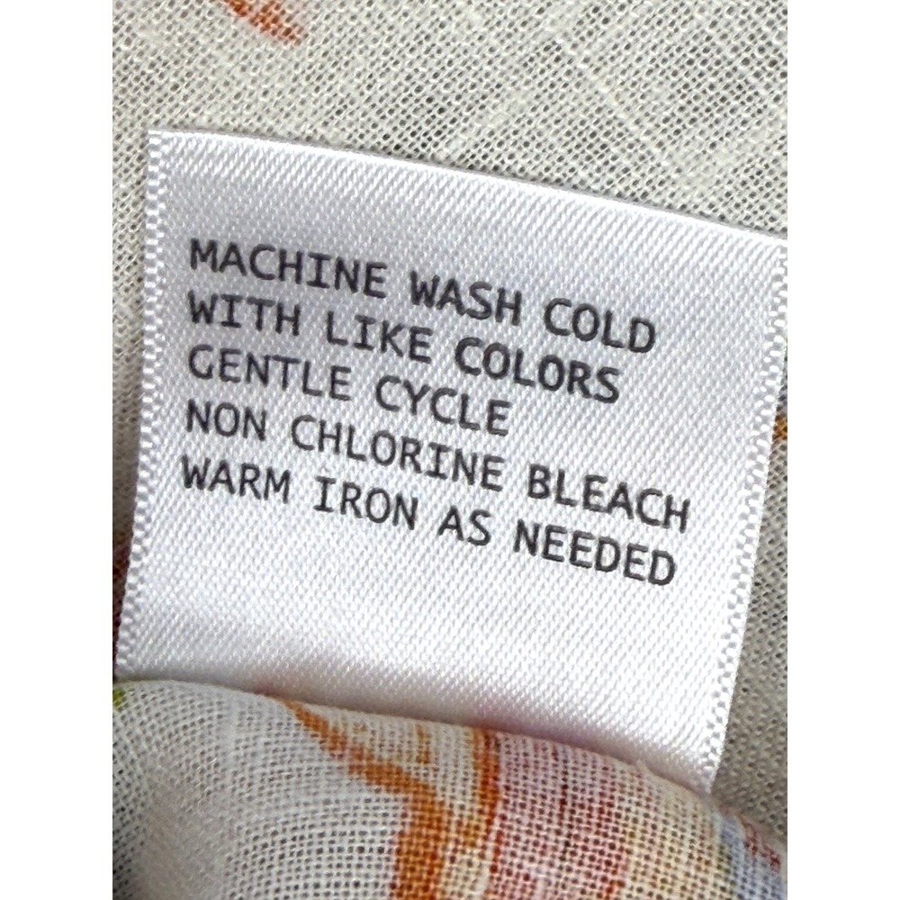 Rachel Roy Floral Button Up Blouse Top Womens Small Pretty Print Square Neck - Picture 10 of 11